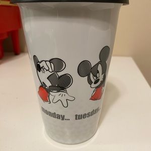 Weekday Mickey Mouse glass